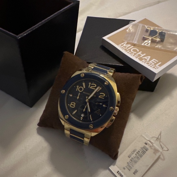 MK Blue & Goldtone watch